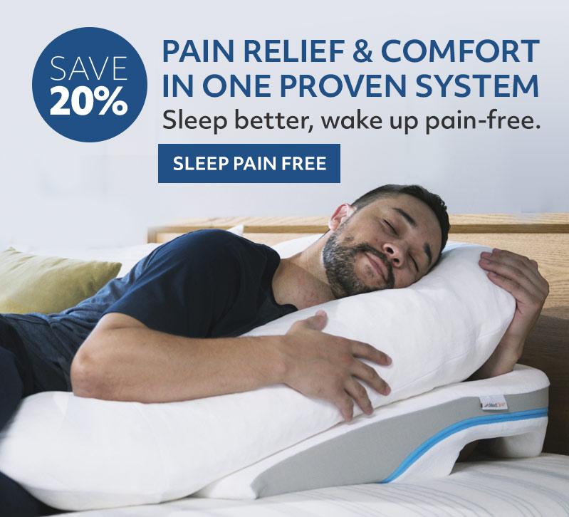 MedCline Shoulder Relief System  Shoulder pain relief, Shoulder pain at  night, Back pain exercises